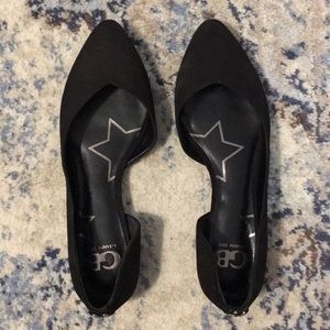 GB Gianni Bini Watch Out Black Flats - Size 7.5